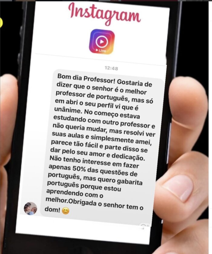 Depoimento: didática que faz o português parecer fácil