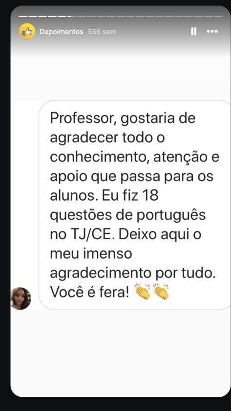 Depoimento: 18 questões de português certas no TJ/CE